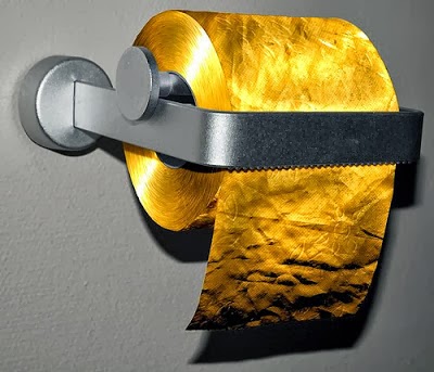 toilet paper made of gold