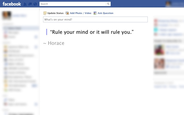 Facebook news eradicator